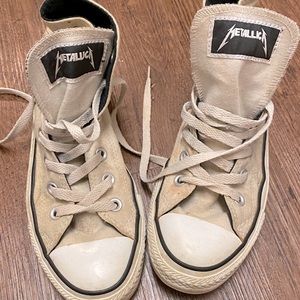 RARE Metallica “and justice for all” Converse sneakers